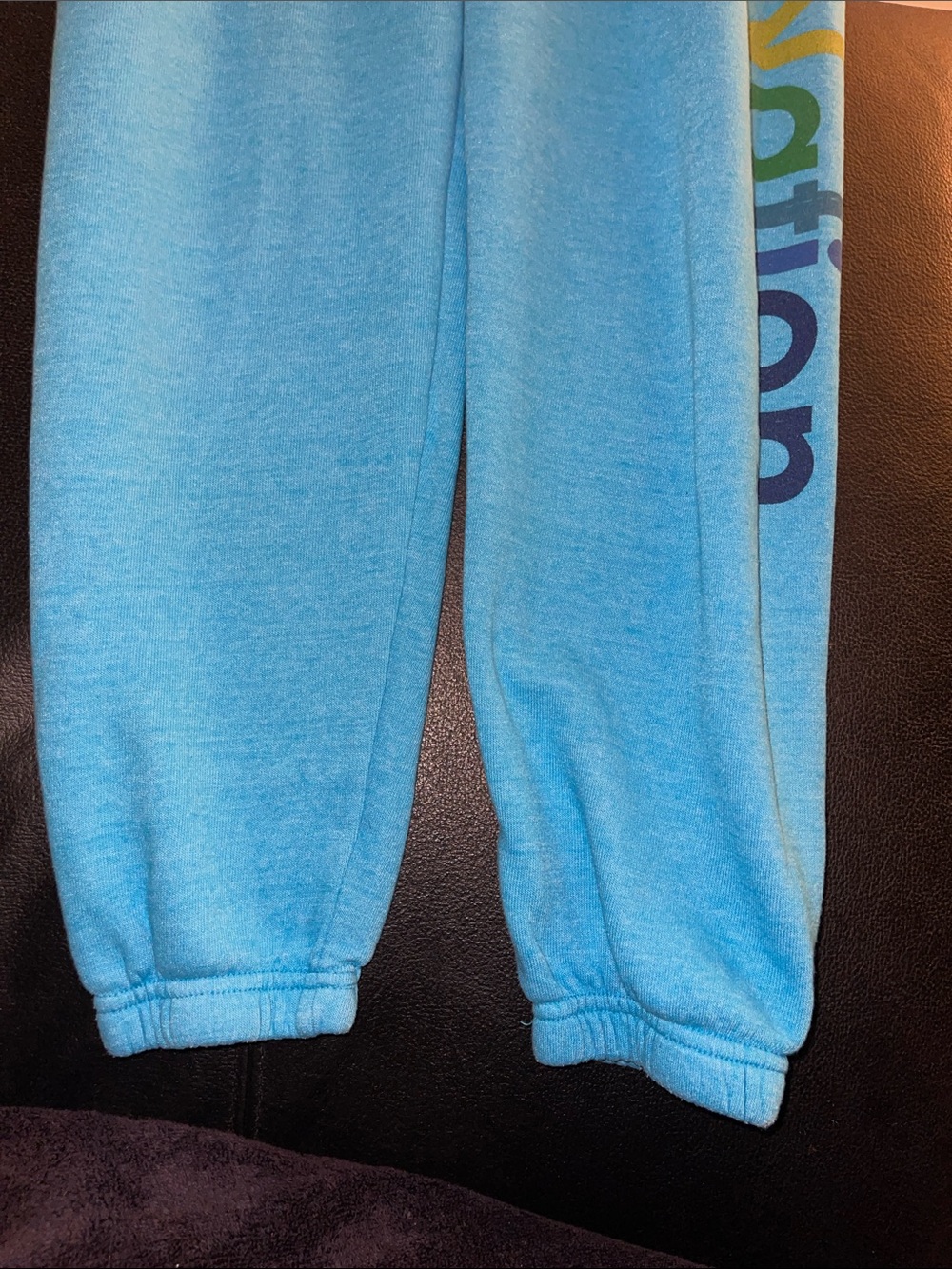 Aviator Nation Women's Blue Sweatpants Size Xs Neon Blue — image 7 of 8